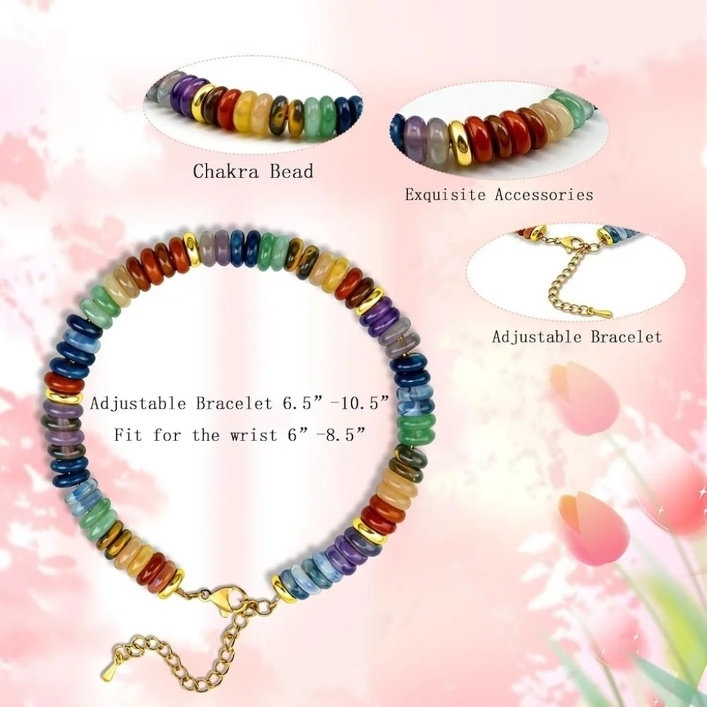 Chakra Healing Crystal Beaded Bracelet